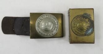 WWI German Gott Mit Uns buckle & match holder