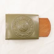 WWII German Army Belt Buckle with part of belt