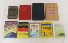 9 German Military Dictionary and Reference Books