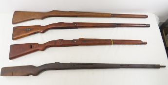 4 Walnut Mauser Rifle Stocks