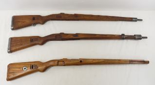 3 Mauser K98k Red Glue Laminate Stocks