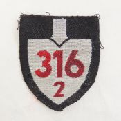 WWII German RAD Officers Sleeve Patch