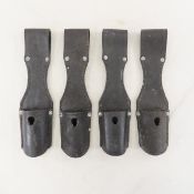 4 1941 Carl Herting leather bayonet frogs