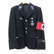 WWII German SS Tunic with Insignia - RZM