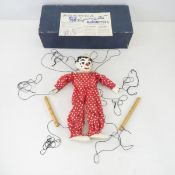 Vintage Clippo The Clown Marionette, 1940's