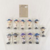 11 MLB Baseball Mini Bobblehead Nodders