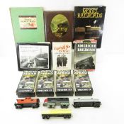 Vintage RR Books, VHS Tapes, HO Tin Train Cars