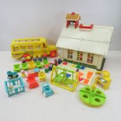 Fisher Price #923 School & #990 School Bus & More