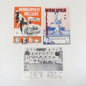 1950s Minneapolis Millers programs & team photo