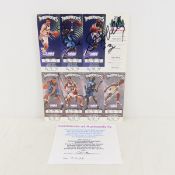 Timberwolves autographed 1997 playoff tickets