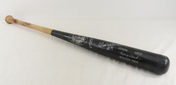 Matt Walbeck autographed game used bat