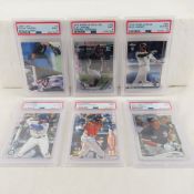 6 modern PSA 9 & PSA 10 Graded Baseball cards