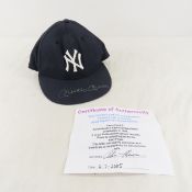 Mickey Mantle autographed Yankees cap