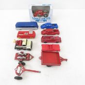 11 Various Die Cast Metal & Plastic Vehicles
