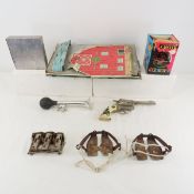 Vintage Bike Horn, Cap Gun, Coin Changer & More