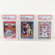 2018, 2019, 2020 Mike Trout PSA 9 graded cards