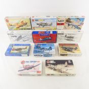 11 Military Airplane Model Kits, German and More