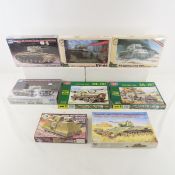 8 Russian Army Tank & Vehicle Model Kits