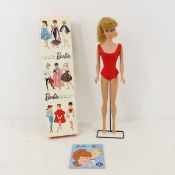Vintage Ponytail Barbie in Box w/Stand & Booklet
