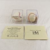 Francisco Liriano & Dan Gladden signed baseballs