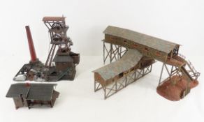 2 HO Scale Built Model Buildings