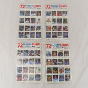 Complete set of 288 1983 Fleer Baseball stamps