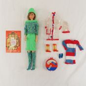 Vintage Francie Doll, Clothing & Booklet