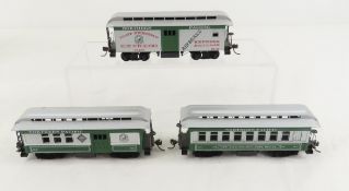 3 HO Northern Pacific Yellowstone Passenger Cars