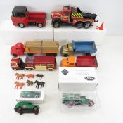 7 Various Die Cast Trucks, Structo & More