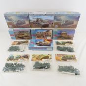 12 Military Army Tank Model Kits, German & More