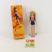 Vintage Skipper Doll in Box with Stand & Booklet