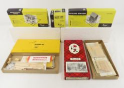 5 HO scale Vintage Balsa Unbuilt Structures