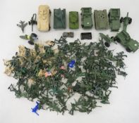Vintage Plastic US Army Tanks, Vehicles & Soldiers