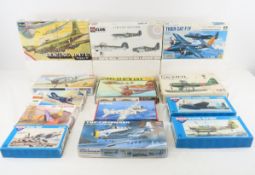 13 Vintage Military Airplane Models, German & More