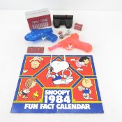 1984 Peanuts Calendar, Toy Water Gun, & More