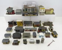 27 HO Scale Built Model Buildings