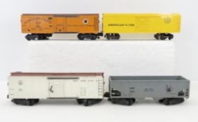 4 Vintage American Flyer Cars