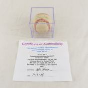 Hank Aaron autographed baseball with A.A.S COA