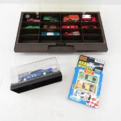 14 Die Cast Metal Cars & Case, Hot Wheels & More