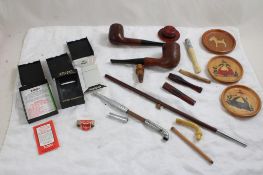Pipes, Cheroot Holders, Zippo Box Parts, Coasters