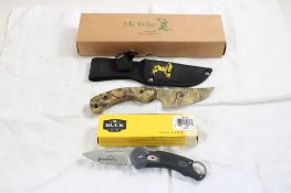Buck Redpoint 750 Folding Knife, Elk Ridge Camo