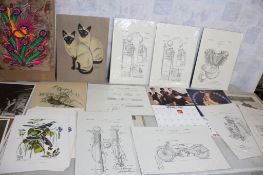 Mexican Bark Paper Folk Art Painting & More