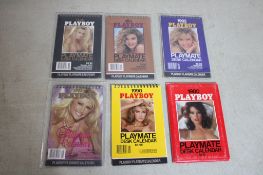 6 Playboy Playmate Desk Calendars 4 Sealed