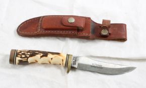 Schrade Super Sharp #153 UH in Leather Sheath