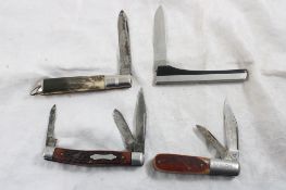 4 Pocket Knives Richland Sheffield, Sabre & More