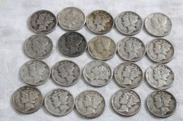 20 Mercury Silver Dimes