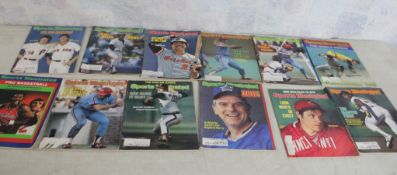 12 Sports Illustrated Magazines 1970's & 1980's