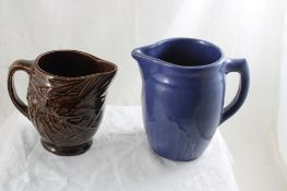 Monmouth & Other 2 Stoneware Cream Pitchers
