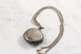 Sterling Silver Chain, Coin Silver Locket
