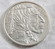 1 Troy Ounce .999 Fine Silver Buffalo Round
